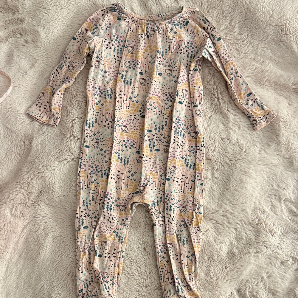 Hello Kitty x Tea Collection Multicolor Patterned Kids One Piece